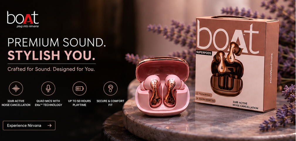boAt Superpods – Premium Wireless Earbuds